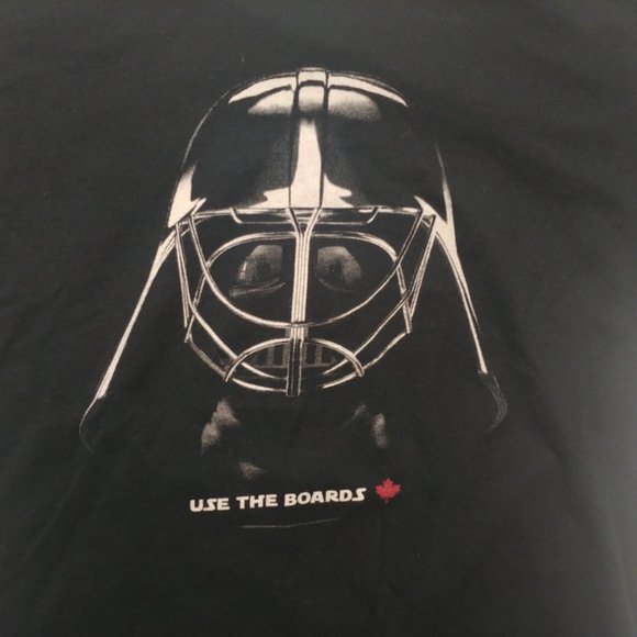 Star Wars Darth Vader Hockey t-shirt Black M - Picture 1 of 4